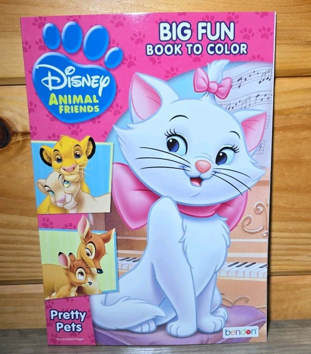 Disney Animal Friends - Big Fun Coloring Books 'Pretty Pets' Bambi, Lion King